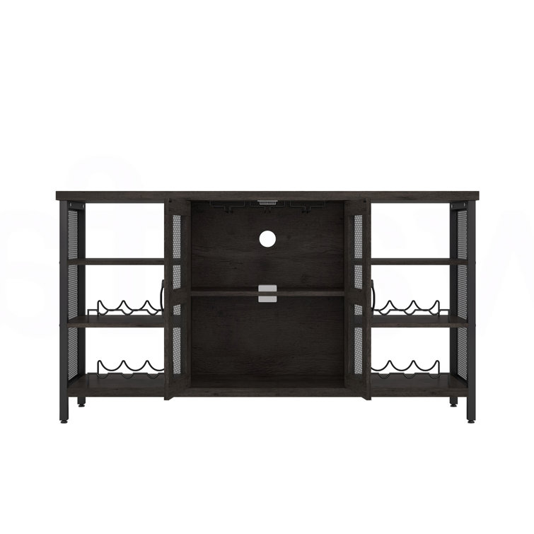 Black wine storage online cabinet